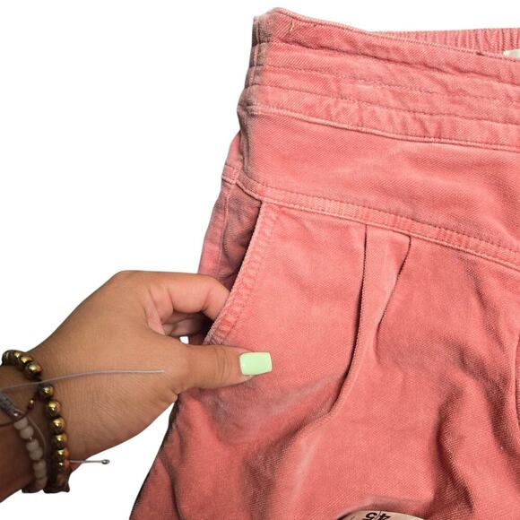 Anthropologie Corduroy Kalea Jogger Trouser Pants in Pastel Rose Size: S - Picture 4 of 7
